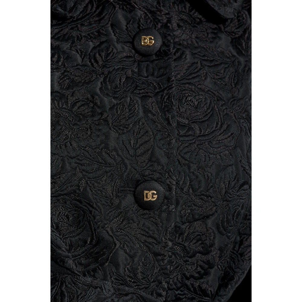 Dolce & Gabbana Jas met bloemenpatroon Black Dames