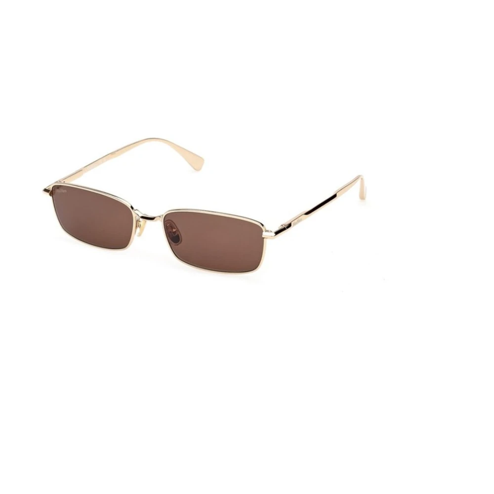 Max Mara Yellow Rectangle Sunglasses - Female - Sunglasses - 55 Mm - Accessories