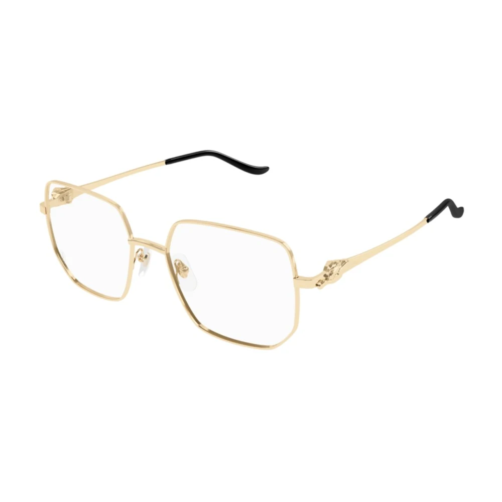 Cartier Yellow Glasses, Unisex, 55 Mm, Panthère Optical Frame