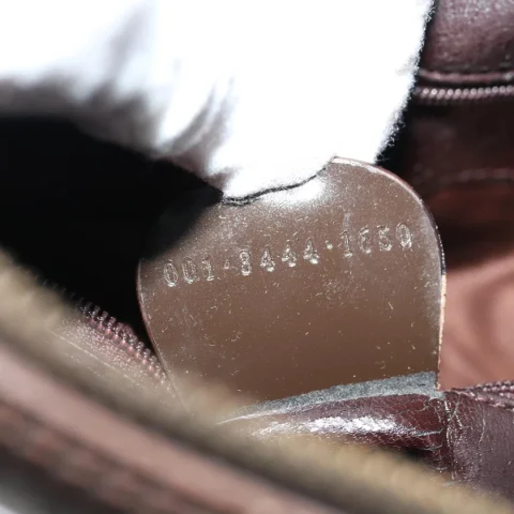Gucci Vintage Pre-owned Leather shoulder-bags Brown Dames