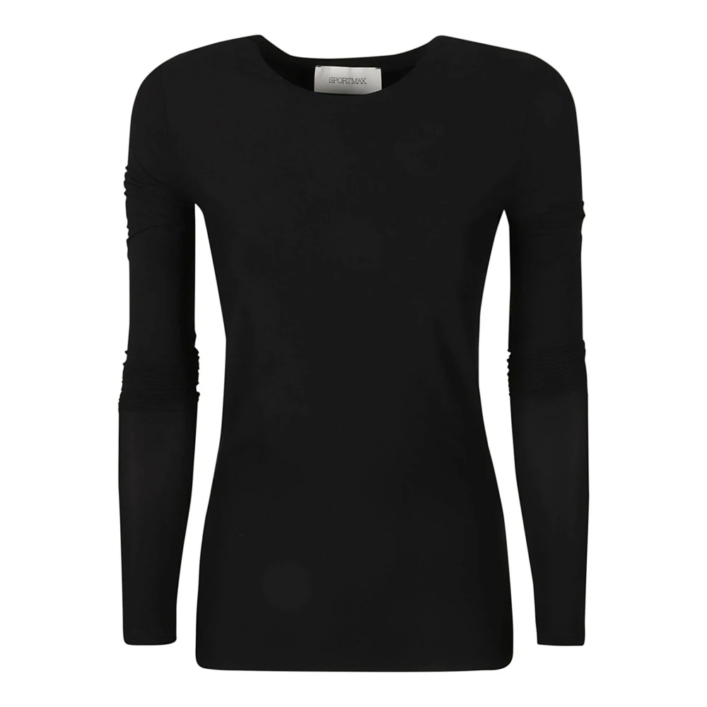 Max Mara Lichtgewicht longsleeve T-shirt Black Dames