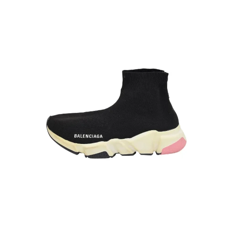 Balenciaga Vintage Pre-owned Polyester sneakers Black Dames