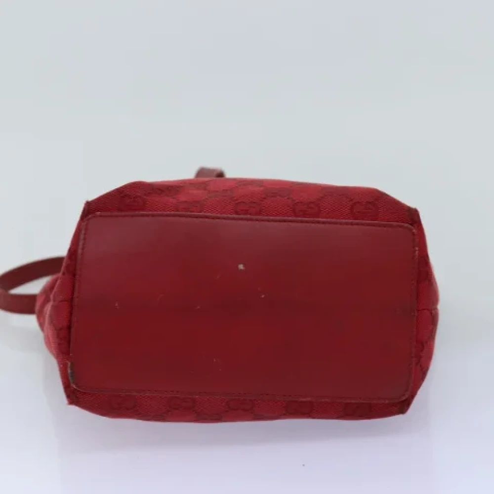 Gucci Vintage Pre-owned Canvas handbags Red Dames