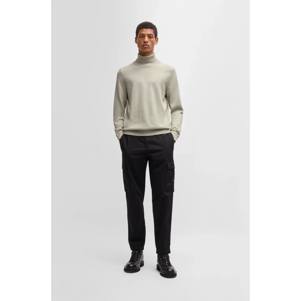 Hugo Boss Zachte coltrui in kasjmiermix Beige Heren