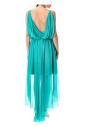 robe-mini-drapee-turquoise-col-en-v
