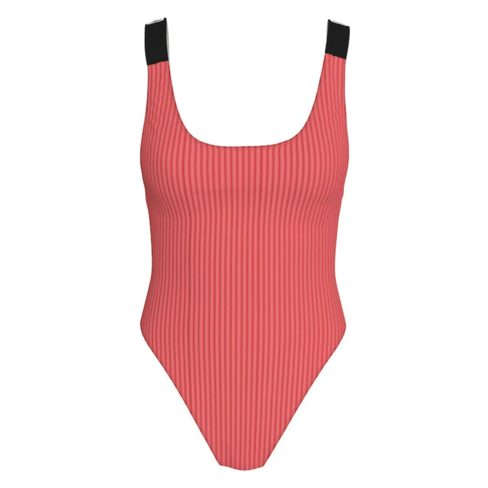 Calvin Klein Donna Rosso - Costume Intero - Swimwear - L