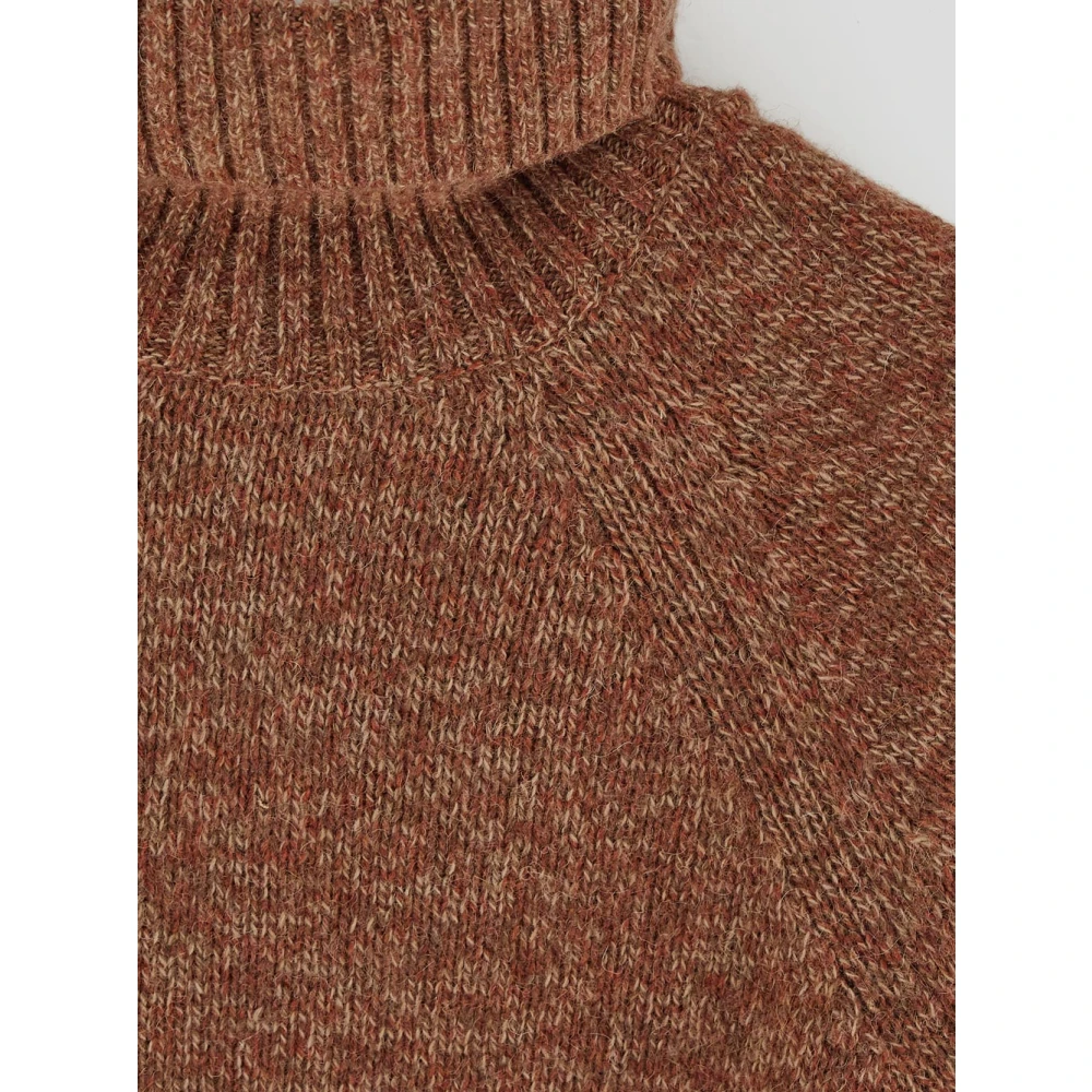 TOD'S Wollen Turtleneck Gebreid Brown Heren