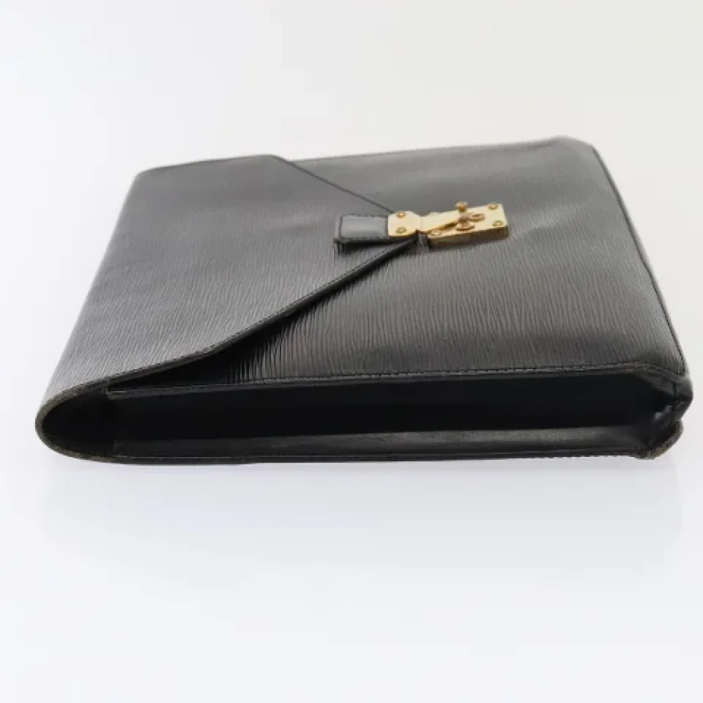 Louis Vuitton Vintage Pre-owned Leather briefcases Black Dames