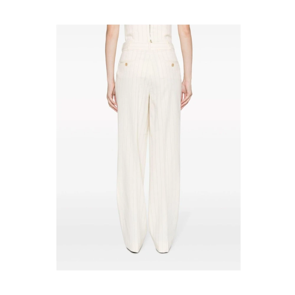 Zimmermann Luminosity Gestreepte Maatwerk Broek Beige Dames