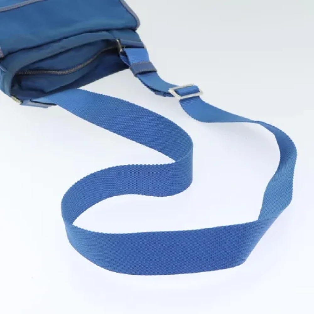 Prada Vintage Pre-owned Canvas prada-bags Blue Dames