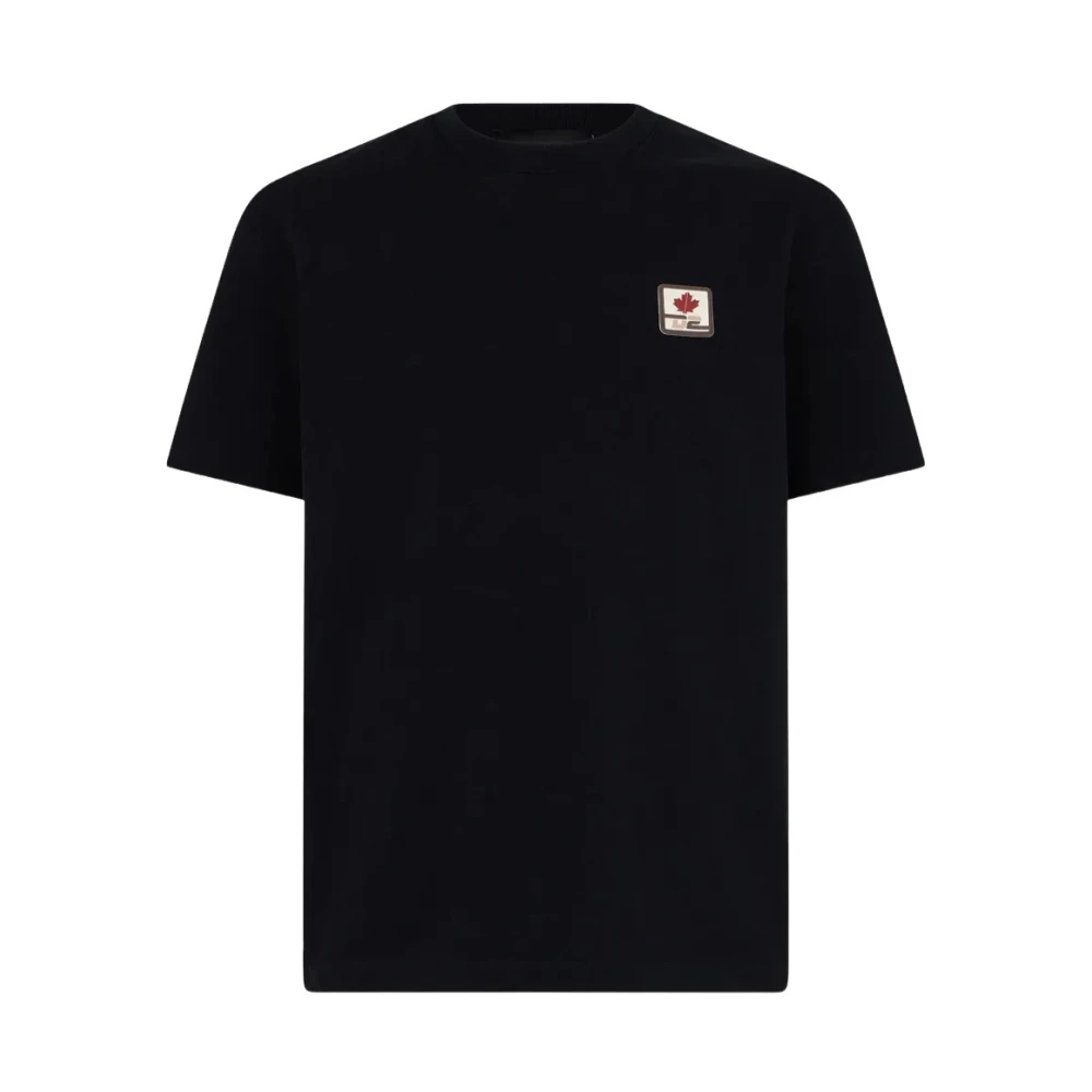 Dsquared2 Ski Leaf Cool Fit T-Shirt - Male - T-Shirts - Black - Xl - Tops