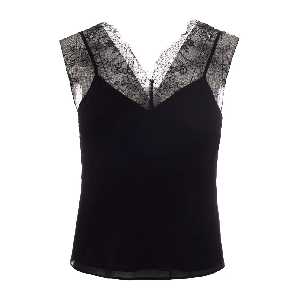 Patrizia Pepe Women's Black Sleeveless Tops