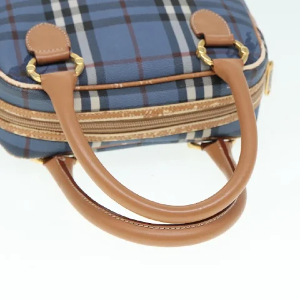 Burberry Vintage Pre-owned Leather handbags Blue Dames