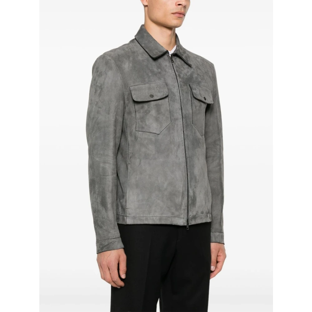 Salvatore Santoro Stijlvolle Jassen Collectie Gray Heren