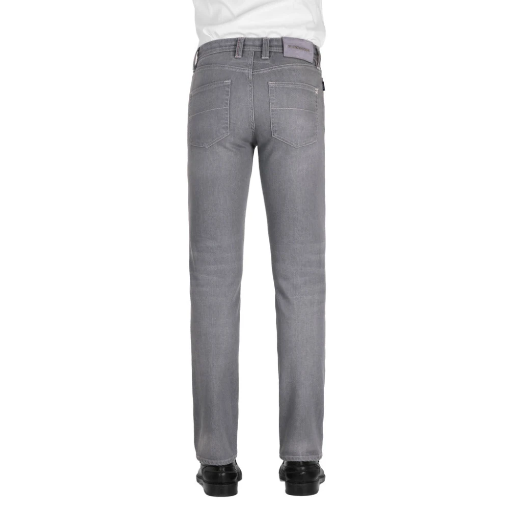 Tramarossa Herenjeans van hoge kwaliteit regular fit 5 zakken Gray Heren