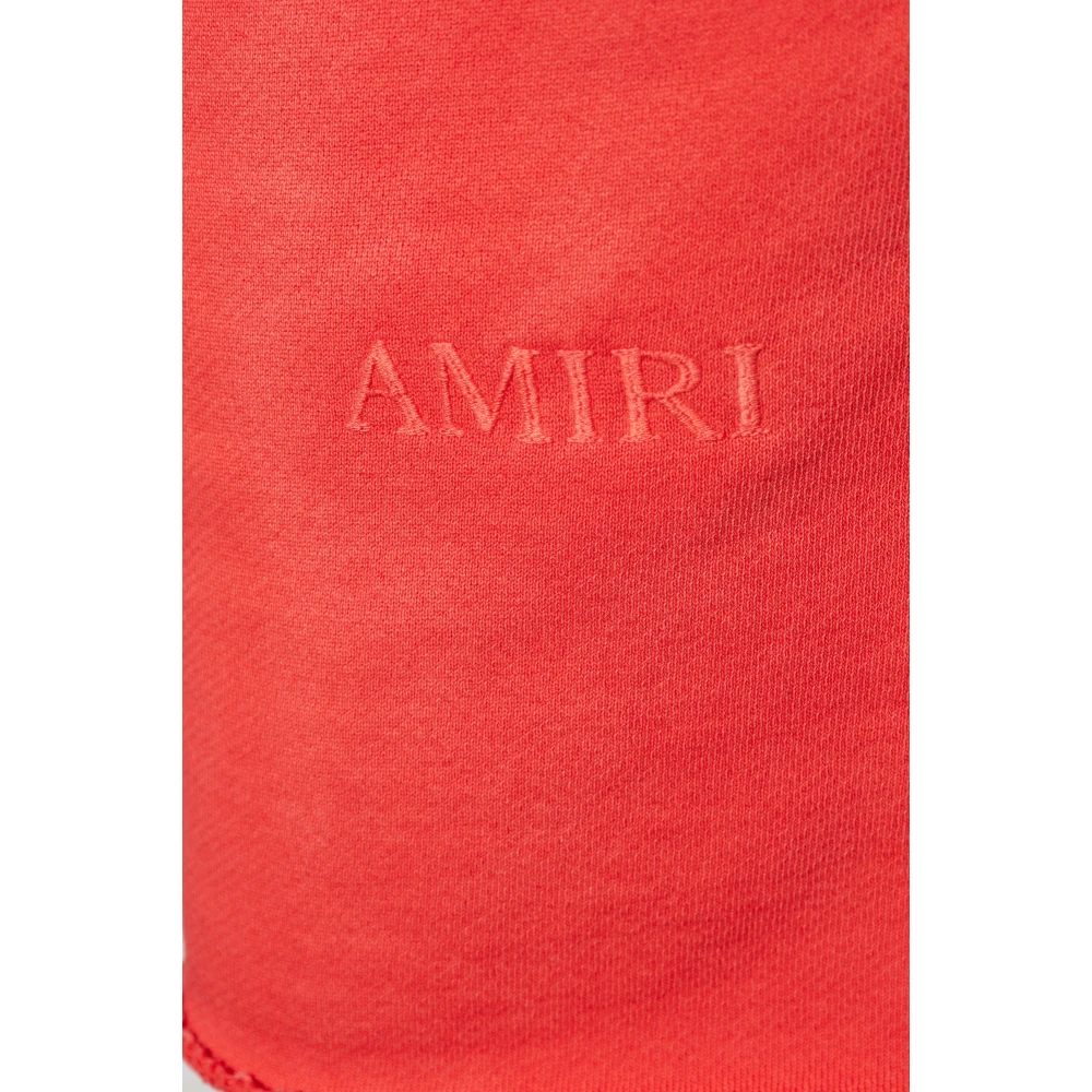 Amiri Logo Shorts Red Heren