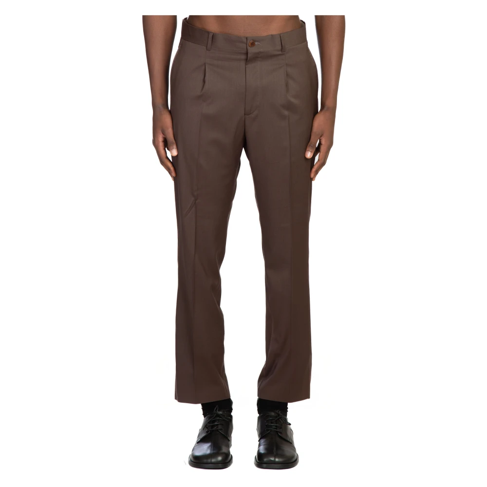 Costumein Geplooide broek in Valerio-stijl Brown Heren