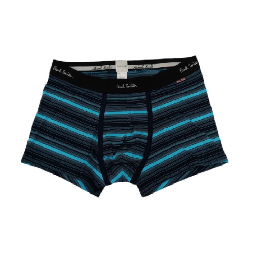 Paul Smith Heren Boxershort met Grijze Strepen op Blauwe Achtergrond Blue Heren