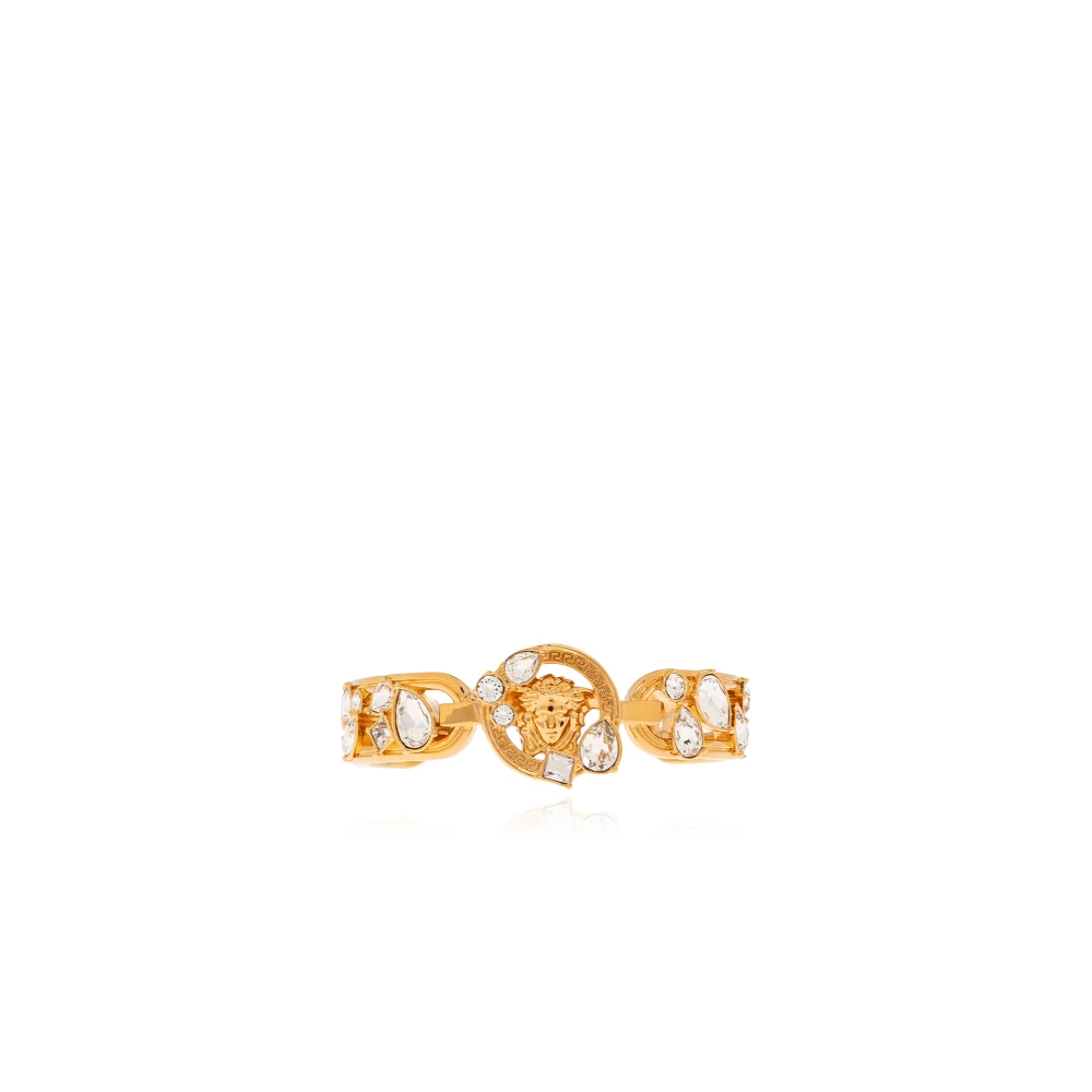 Versace Vrouw Geel Accessoires Dames, M, Medusa '95 Crystal Manchetarmband