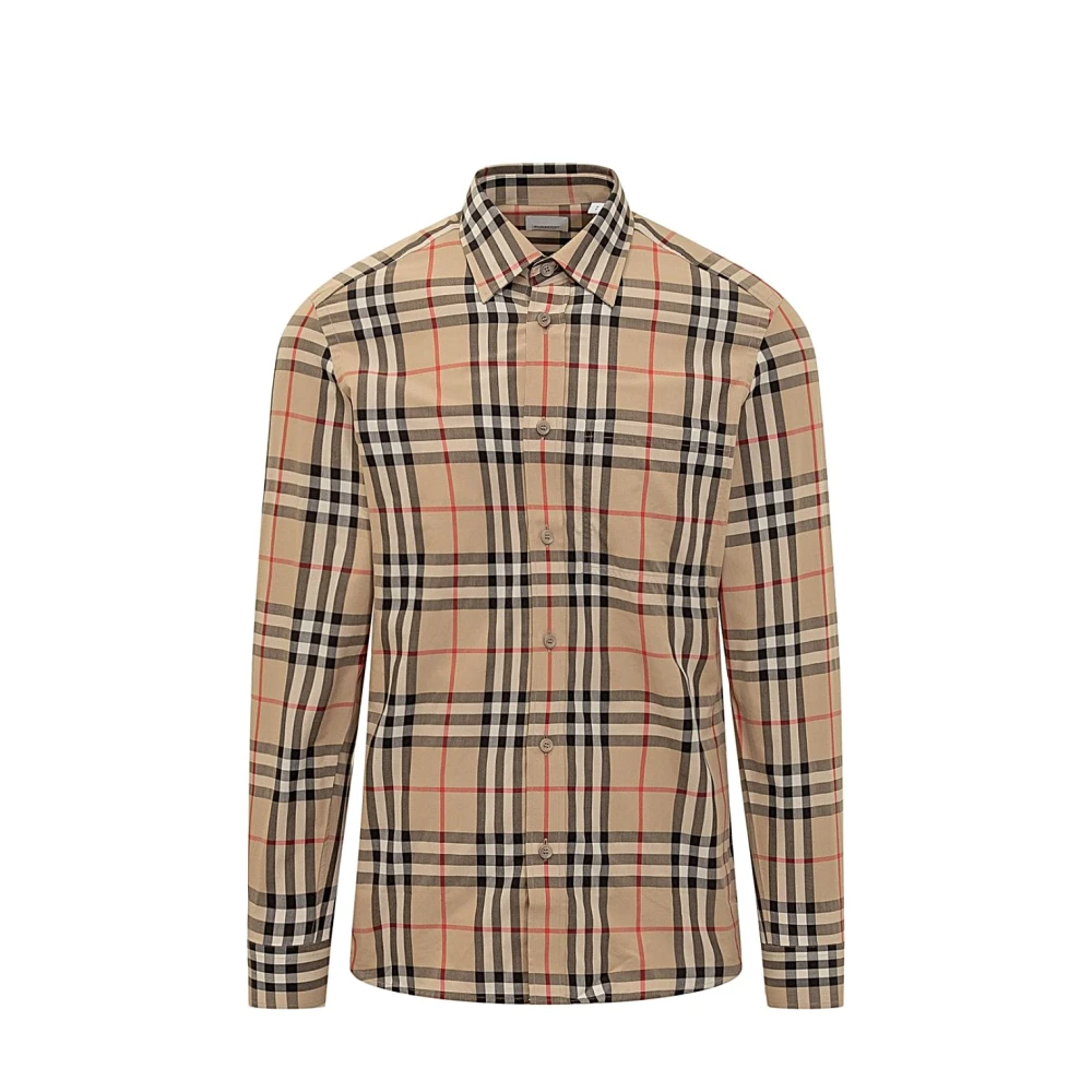 Burberry Stijlvolle Shirt voor Mannen Brown Heren