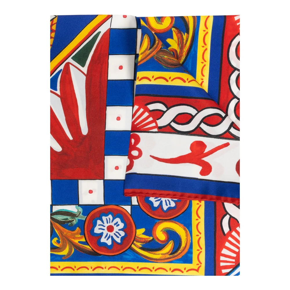 Dolce & Gabbana Sjaal met Carretto-patroon Multicolor Dames