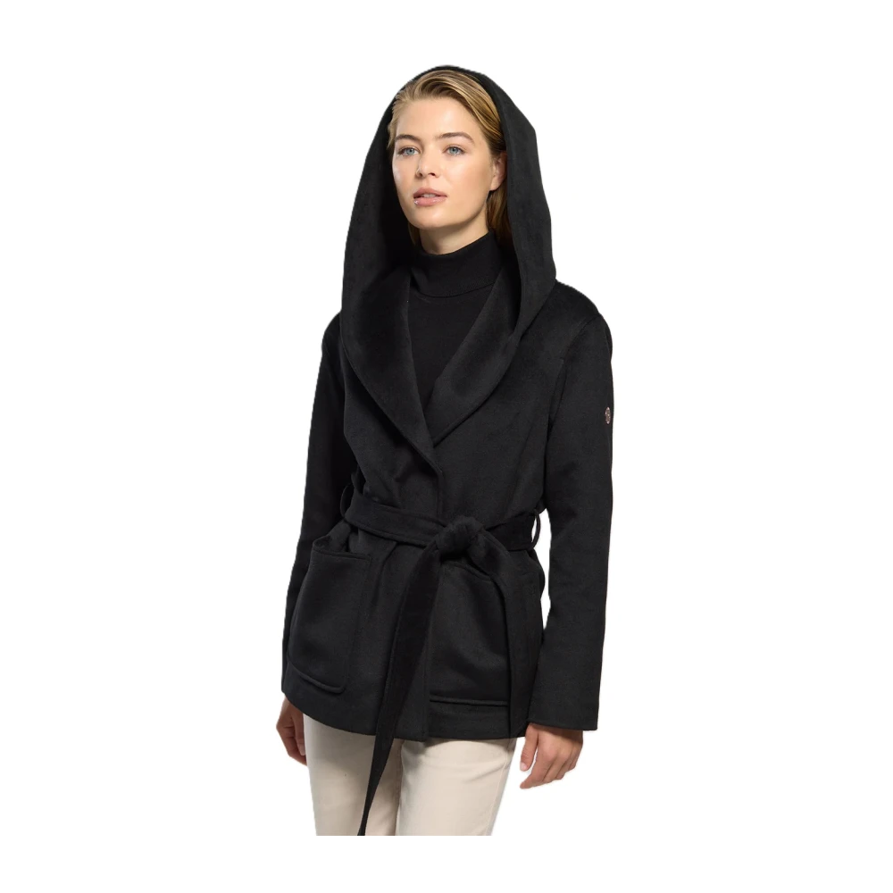 Hollies Elegante Herfstjas met Luxueus Gevoel Black Dames