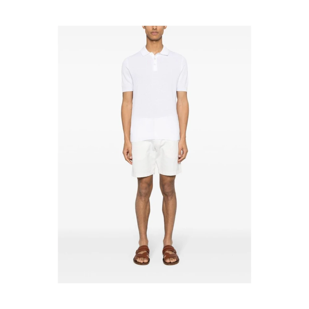 La Fileria Polo Shirts White Heren