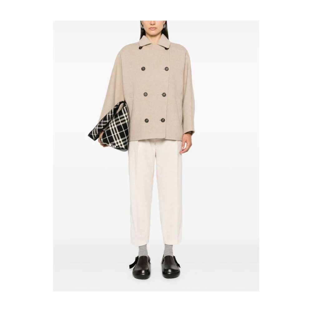 BRUNELLO CUCINELLI Beige Jassen & Mantels voor Vrouwen Beige Dames