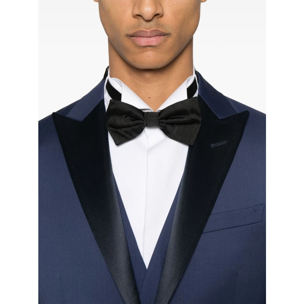 Corneliani Blauwe Jurk met Verstelbare Bandjes Blue Heren