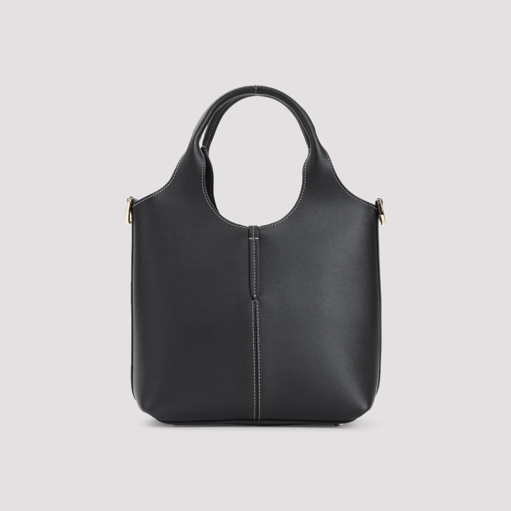 TOD'S Zwarte Shopper Tas Elegante Stijl Black Dames