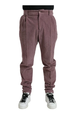 Lila Corduroy Skinny Byxor