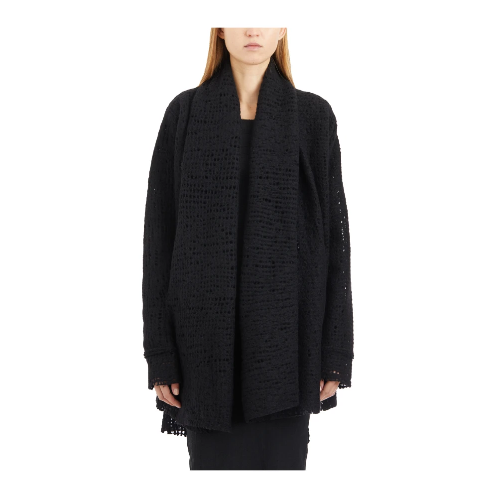 Marc Le Bihan Lana Cardigan in Stijlvol Ontwerp Black Dames