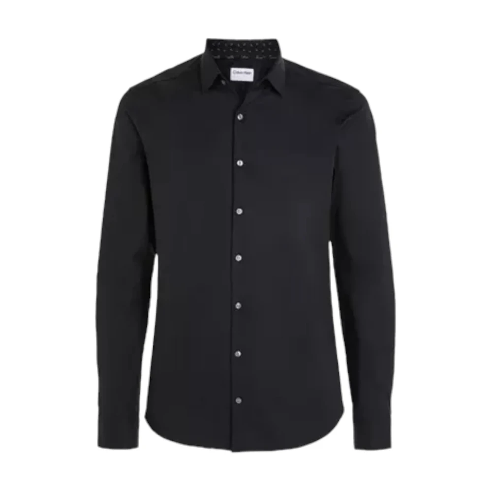 Hugo Boss Zwarte P-Hank Slim Fit Overhemd Black Heren