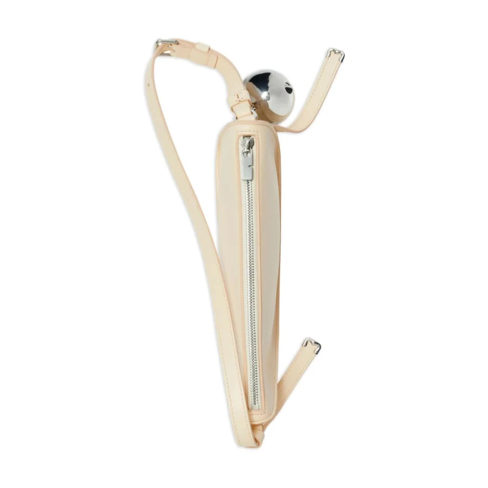Burberry Shield Sling Mini Parel Tas Beige Dames