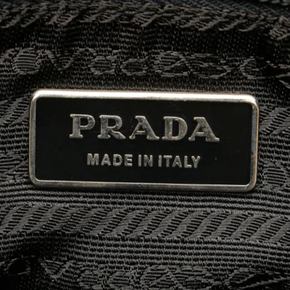 Prada Vintage Pre-owned Nylon shoulder-bags Black Dames