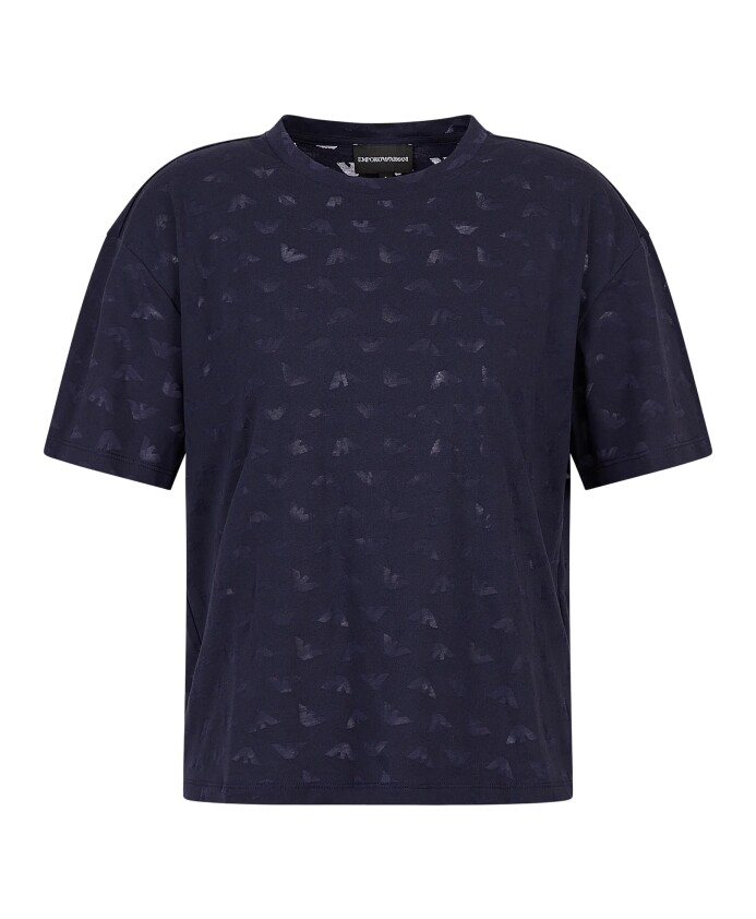 t-shirt-devore-avec-motif-aigle