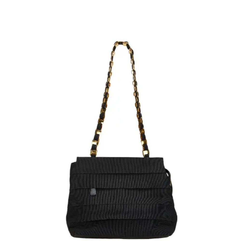 Salvatore Ferragamo Pre-owned Canvas handbags Black Dames