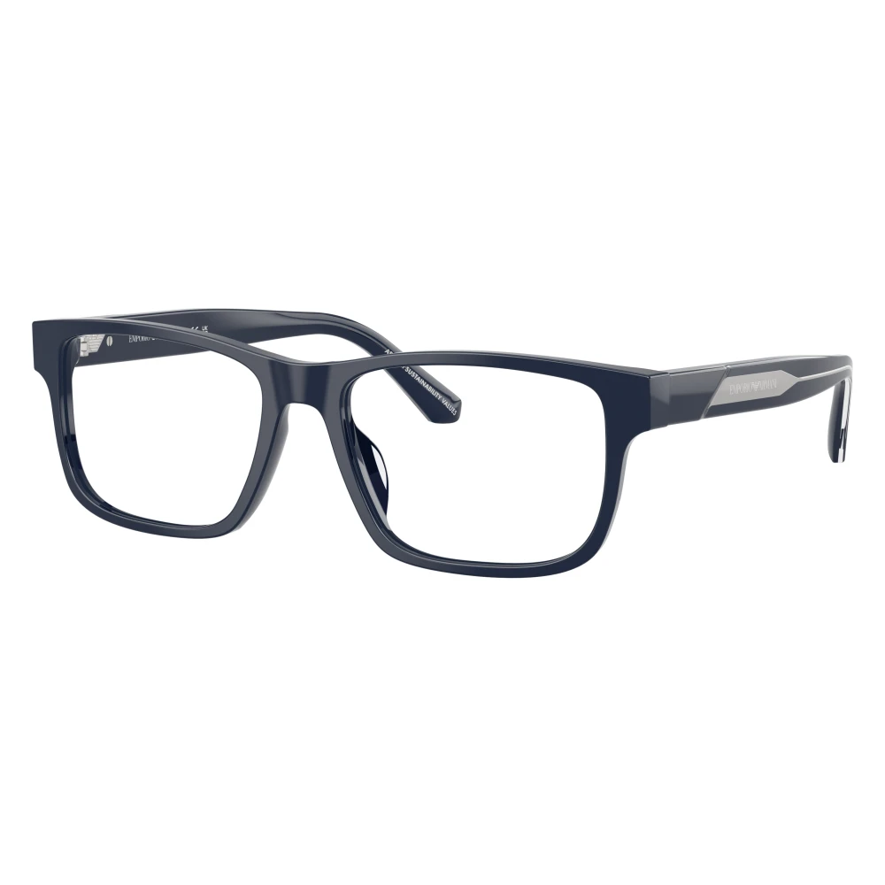 Emporio Armani , Shiny Blue Glasses, EA3265U 6039, Mojo Glasses - Image 3