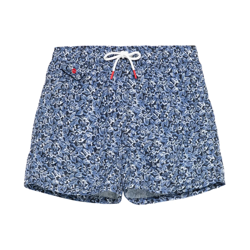 Kiton Blauw Polyester Stijlvol Shirt Blue Heren