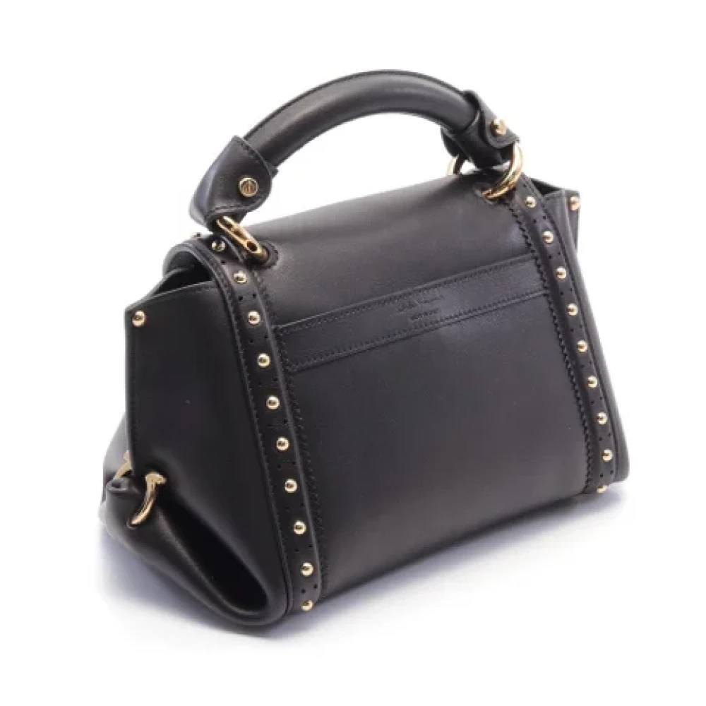 Salvatore Ferragamo Pre-owned Leather handbags Black Dames