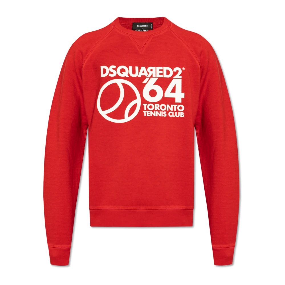 Dsquared2 Tryckt sweatshirt Red, Herr