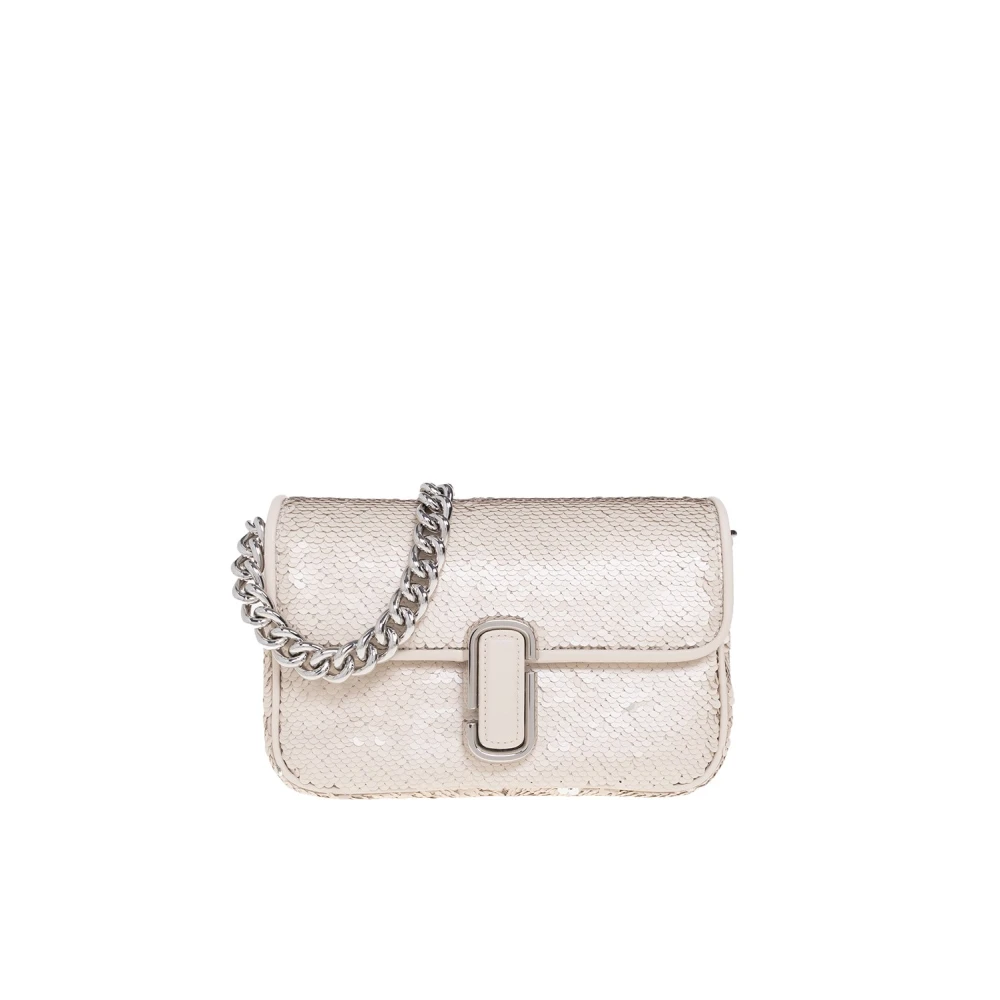 Marc Jacobs Women's Beige Sequin J Marc Shoulder Bag