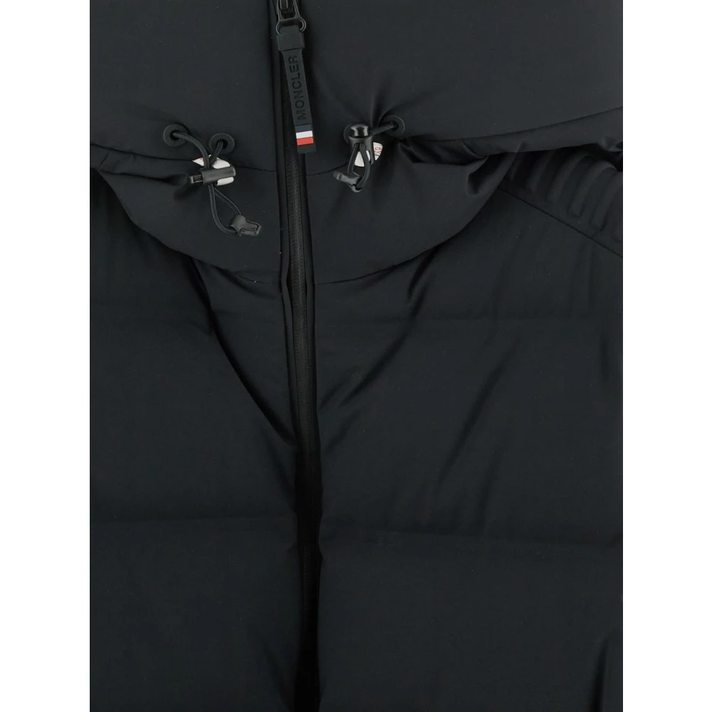 Moncler Nylon Logo Jas Black Dames