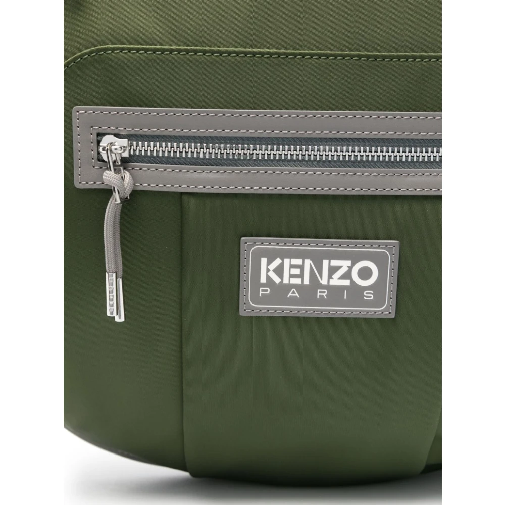 Kenzo Groene Schaal Zijrits Rugzak Green Heren