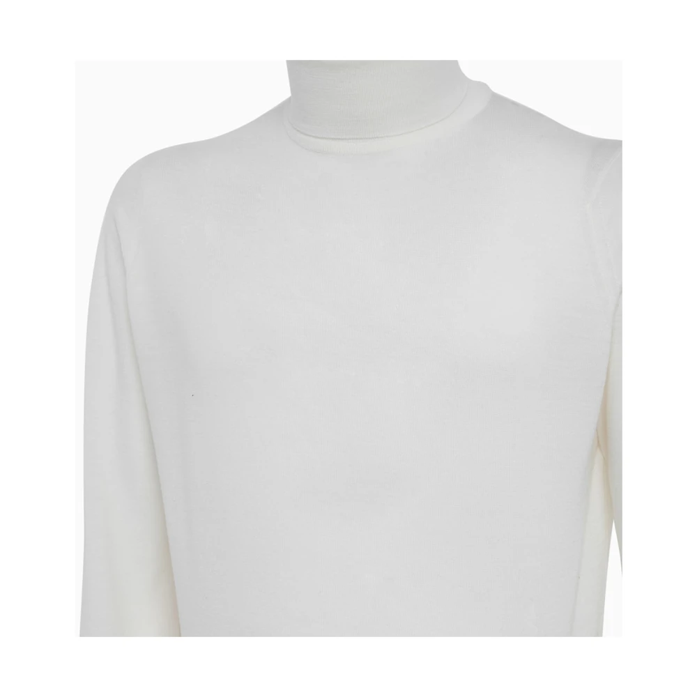 John Smedley Effen Kleur Woltrui White Heren