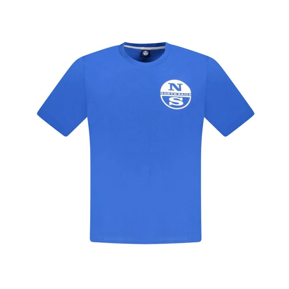 North Sails Blauw Katoenen T-shirt Blue Heren