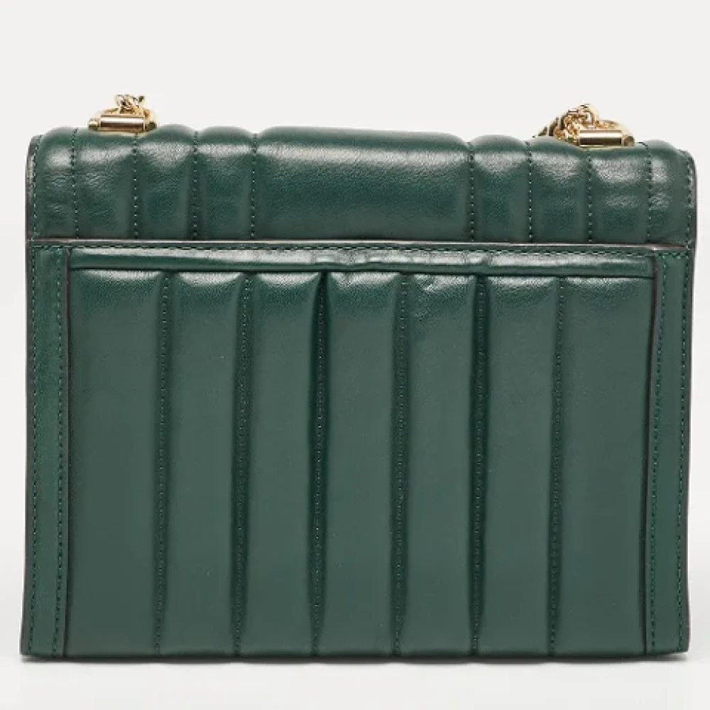 Michael Kors Pre-owned Leather shoulder-bags Green Dames