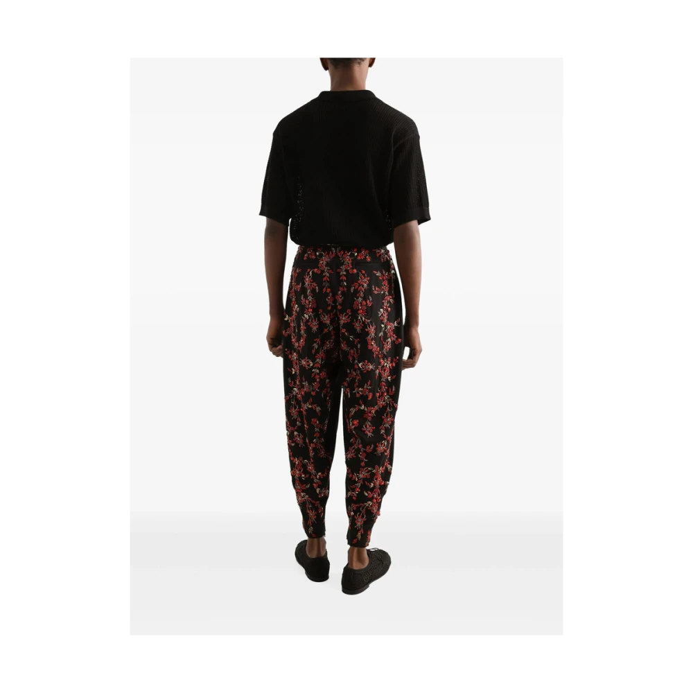 Dolce & Gabbana Zwarte korte mouw trui Black Heren