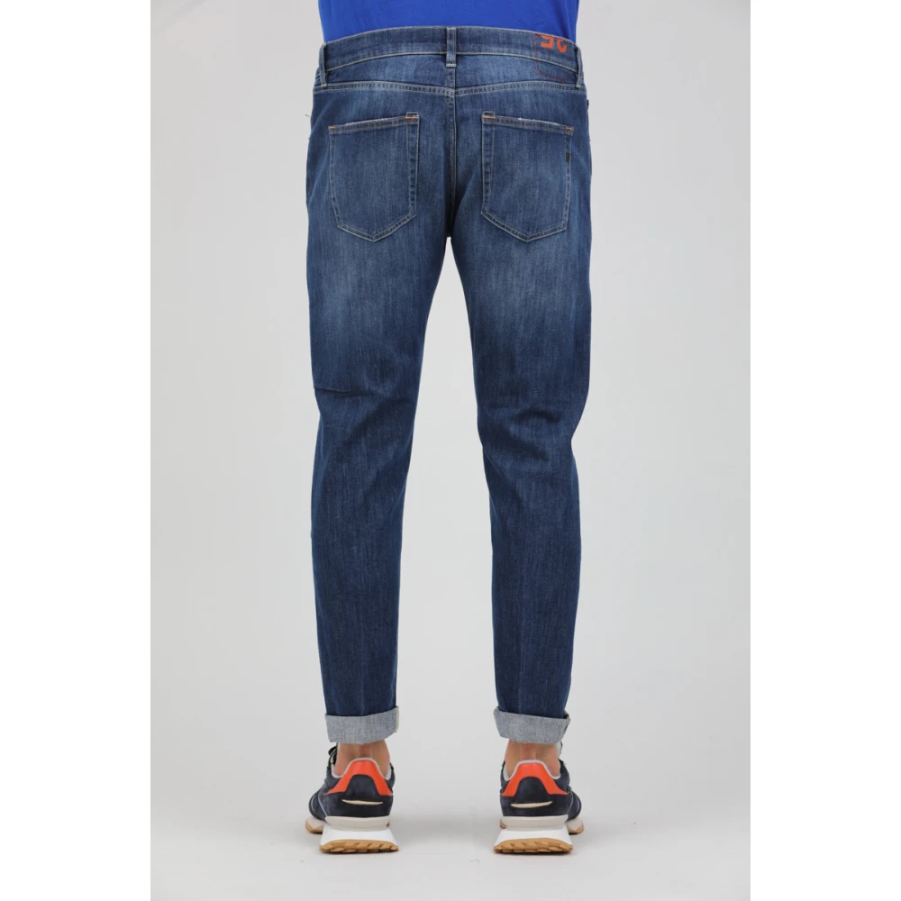 Dondup Reguliere Denim Stretch Jeans Icon Blue Heren