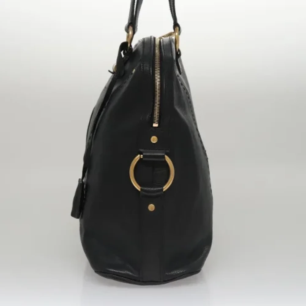 Saint Laurent Vintage Pre-owned Leather handbags Black Dames
